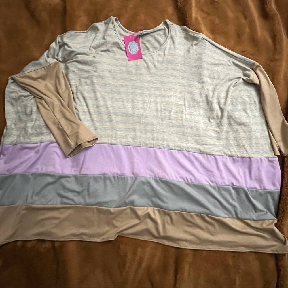 Colorblock Long Sleeve Top